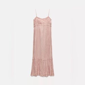 ZARA Slip Dress Pale Pink